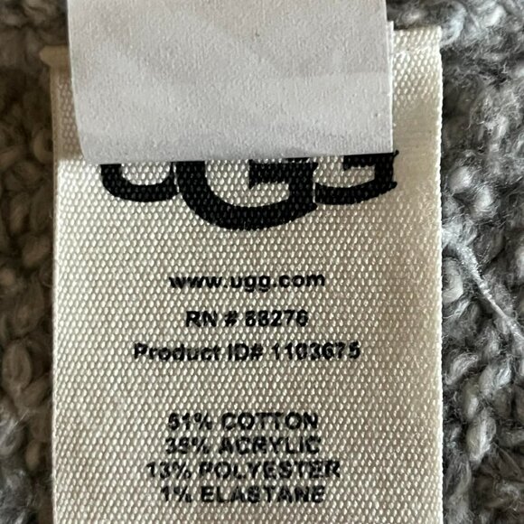 UGG Cable Knit Sweaters Cape Tie Sides Women's size XL/XXL - Picture 5 of 7